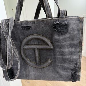 Telfar Distressed Denium Shopper